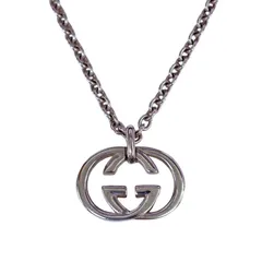 GUCCI グッチ ネックレス GGロゴモチーフ 190484 SV925 全長49cm 24.8g ユニセックス アクセサリー ジュエリー 【中古】 22511K523