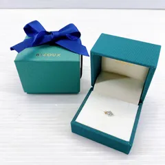 ■ BIZOUX K10 WG 石付き イヤーカフ 総重量0.5g ケース・箱付き■