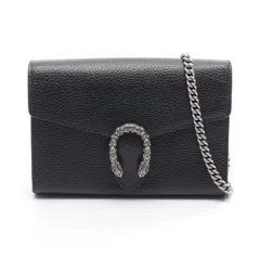 グッチ GUCCI ショルダーバッグ ディオニュソス 401231 ブラック レザー ディオニソス チェーンウォレット レディース Used A