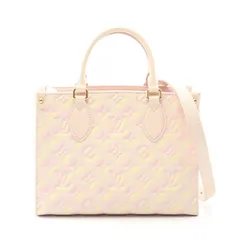 ルイ・ヴィトン LOUIS VUITTON ハンドバッグ オンザゴーPM サマースターダスト M46168 レザー オンザゴーPM レディース Used A