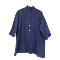 YACCOMARICARD(ヤッコマリカルド) チュニック サイズN レディース - ネイビー 七分袖