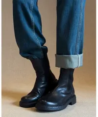 ショートブーツ◆ジッパー無し