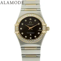 オメガ コンステレーション 1360.60.00 PG/SS ベゼルダイヤ クオーツ レディース 41100092443【中古】【アラモード】