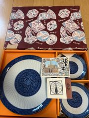 新品】九谷焼 青郊窯 サザエさん展 タマ 行進 豆皿2枚セット サザエ