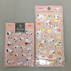 キャラクターグッズ PEANUT スヌーピー SNOOPY シール まとめて 計2点セット Hallmark 他 未使用 2512LT259