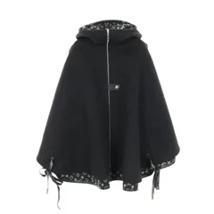 ルイ・ヴィトン LOUIS VUITTON ポンチョ フーデッドケープ モノグラム ウール シルク ポンチョ レディース Used Aのサムネイル