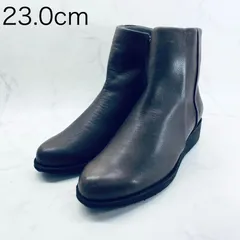 【新品 訳あり】ディッシー　ウエッジヒールショートブーツ　23.0ｃｍ　茶色