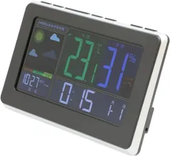 【中古】ニトリ デジタル天気予測時計 S657CSメルテ ブラック系
