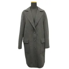 良品 items URBAN RESEARCH アイテムズ アーバンリサーチ チェスター コート ジャケット ブルゾン ウール F グレー レディース 古着 中古 USED