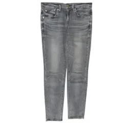 美品 RED CARD レッドカード デニム スリム パンツ ジーンズ ボトムス ストレッチ JDRDPT0602 W23 グレー レディース 古着 中古 USED