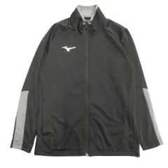 MIZUNO ミズノ TLソフトニットジャケット トラック ジャケット ブルゾン ジャージ スポーツ M 黒 ブラック メンズ 古着 中古 USED