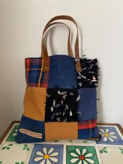 No.106　デニムリメイクバック　ハンドメイド