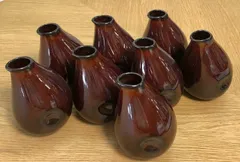 D02-31　うるし釉ひよこ徳利　8個セット 業務用　飲食店様　※バラ売り可
