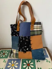 No.103　デニムリメイクバック　ハンドメイド