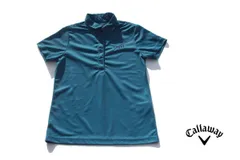 【中古】キャロウェイ｜Callaway｜ドット柄プリントポロシャツ｜レディースゴルフウェア｜M