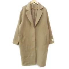 ニコアンド Niko and.. チェスターコート ロング丈 オープンカラー シングルボタン 4 L ベージュ /FF4