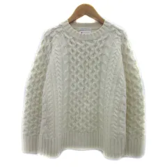 ザショップティーケー THE SHOP TK ニット セーター 長袖 ラウンドネック ケーブル編み S アイボリー /YS1