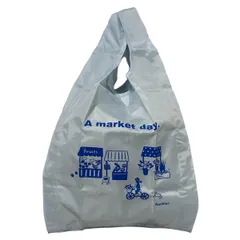 familiar(ファミリア) トートバッグ - ライトブルー×ブルー エコバッグ