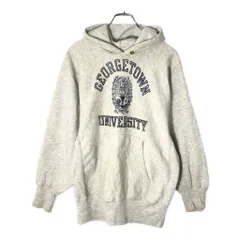 80年代 USA製 Champion チャンピオン REVERSE WEAVE リバースウィーブ スウェットパーカー カレッジ グレー(メンズ M)中古 古着 V9319