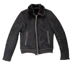極美品】nano universe 中綿キルティング スタジャン 袖レザー M 