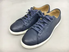 コールハーン COLE HAAN グランド クロスコート II ネイビー レザー スニーカー 7 1/2M C26522 箱付き 2512LR177