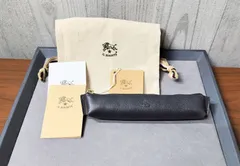 ◎I790 【未使用品】IL BISONTE イルビゾンテ ペンケース 黒（ｍ.ｆ）