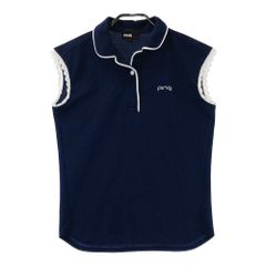 美品】PING ノースリーブ ポロシャツ ネイビー レディース L - メルカリ