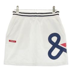 アンパスィ/and per se プリントスウェットスカート ダンボールニットL