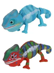 いきもの大図鑑レプティ カメレオン パンサーカメレオン全2種セット ブルー & グリーン