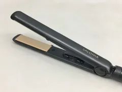 ストレートヘアアイロン SL-004SG サロニア SALONIA ブラック 収納ポーチ付き 24mm 2512LS103