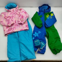 05w17143 【スノーウェアまとめ】90.100サイズ スノーボード スキー 子供  保育園  スポーツウェア  【中古品】