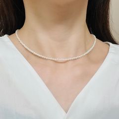 14kgf]N36 ホワイトムーンストーン ネックレス - メルカリ