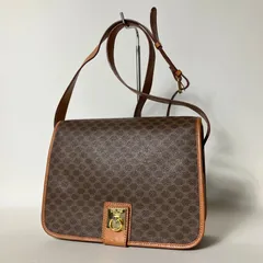 2511-224｜セリーヌ ショルダーバッグ ブラウン マカダム ガンチーニ