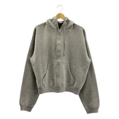 【美品】  AURALEE / オーラリー | 2025AW | PRODUCT DYED PIMA LIGHT SWEAT ZIP PARKA / ピマコットンクロップドパーカー | 4 | top gray | メンズ