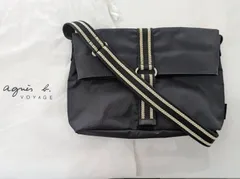 M 【保管品】最終値下価格 アニエスべー agnes b. ナイロン ショルダーバッグ ブラックカラー 袋付き