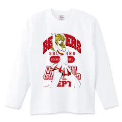 SHOOTING BEAVERS チアリーダー カレッジロゴ Tシャツ 1218 長袖 白限定
