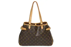 極美品 LOUIS VUITTON ルイヴィトン ハンドバッグ バティニョールオリゾンタル M51154 モノグラム ブラウン 中古 4b010509