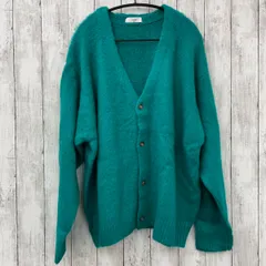 【 Discoat 】モヘアライクブラッシング カーディガン Lサイズ グリーン