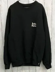 WACKO MARIA CREW NECK SWEAT SHIRT ワコマリア スウェット クルーネック 刺繍ロゴ ブラック size L