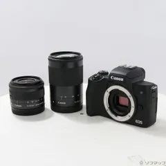 【美品】Canon EOS KISS M Wズームキット BK Amazon | Canon ミラーレス一眼カメラ EOS Kiss M ダブルズームキット