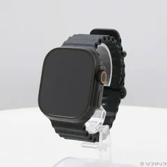 〔中古品〕 Apple Watch Ultra 2 GPS + Cellular 49mm ブラックチタニウムケース ブラックオーシャンバンド【262】
