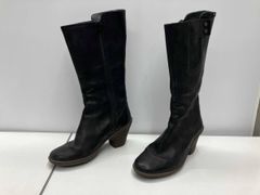 CAMPER カンペール 厚底 レザー アンクルブーツ 黒 39サイドジップ