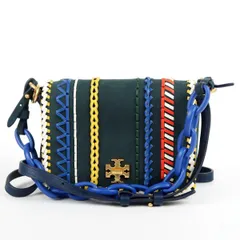 【超美品】TORY BURCH トリーバーチ スエード マルチカラー 2WAYショルダーバッグ 鞄【TR2】