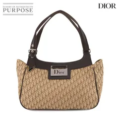 美品 クリスチャン ディオール Christian Dior トロッター ストリートシック ディオリッシモ ハンド バッグ キャンバス レザー 90303849