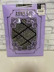【G4-60】△ ANNA SUI サイズM トーションタイツ　ブラック 未開封