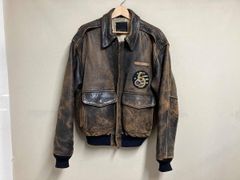 雰囲気抜群】ウィリスアンドガイガー A-2 本革 ブラック XL - メルカリ