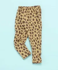 【2026年春新作】DAISUKI総柄パンツ 9分丈　BREEZE J120926　ブラウン