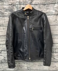 Schott シングルライダース ゴールド金具 TALONジップ 40 ショット