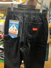 cookman クックマン⚫︎パンツ　シェフパンツ　コーデュロイ　カーペンターズ　ブラック　M L