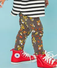 【2026年春新作】DAISUKI総柄パンツ 9分丈　BREEZE J120926　ダークブラウン